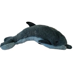 Vintage Dolphin Plush Gund Bottle Nose Suede Fins 12" (1986)